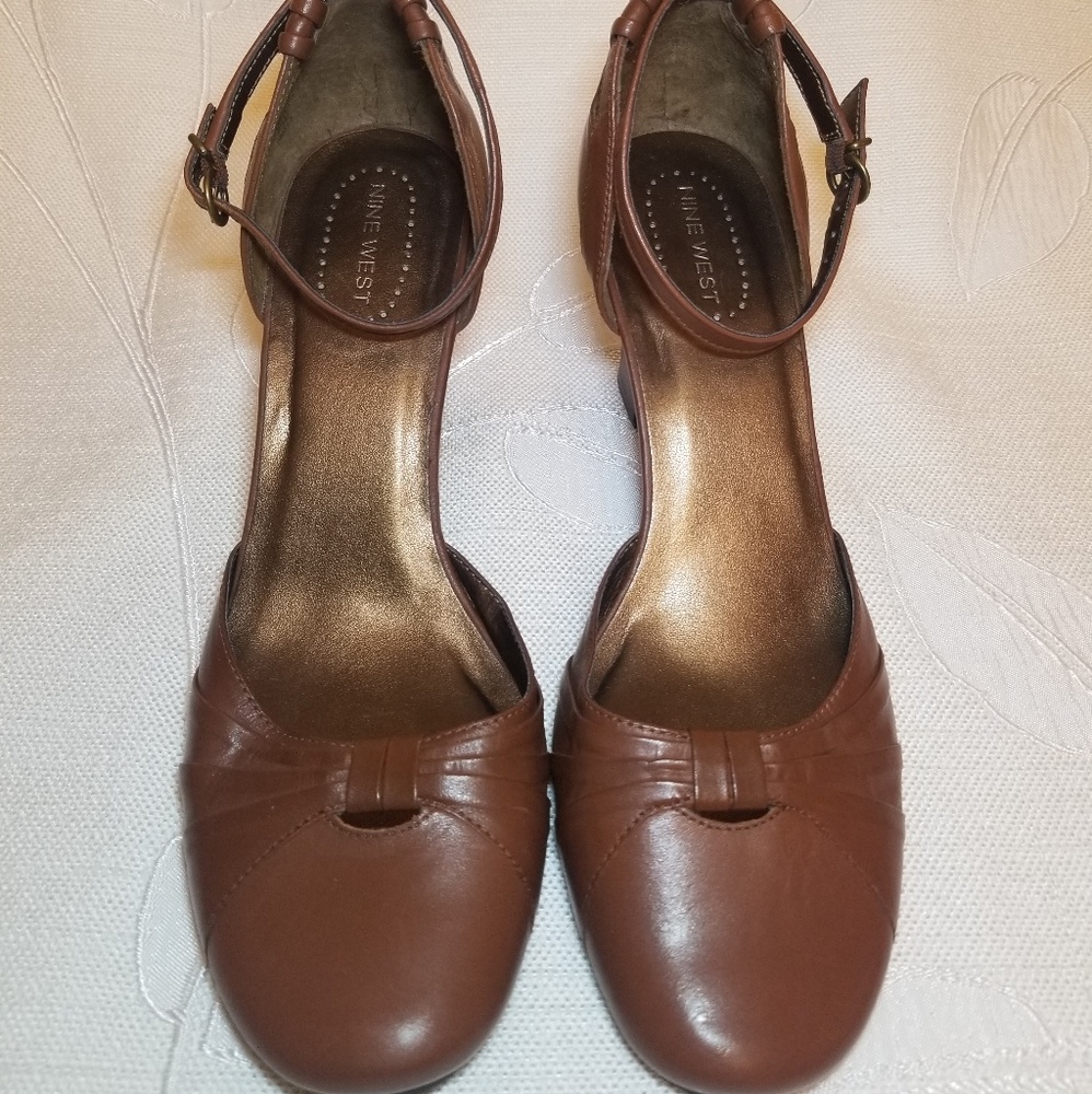 Nine west brown wedges pumps shoes